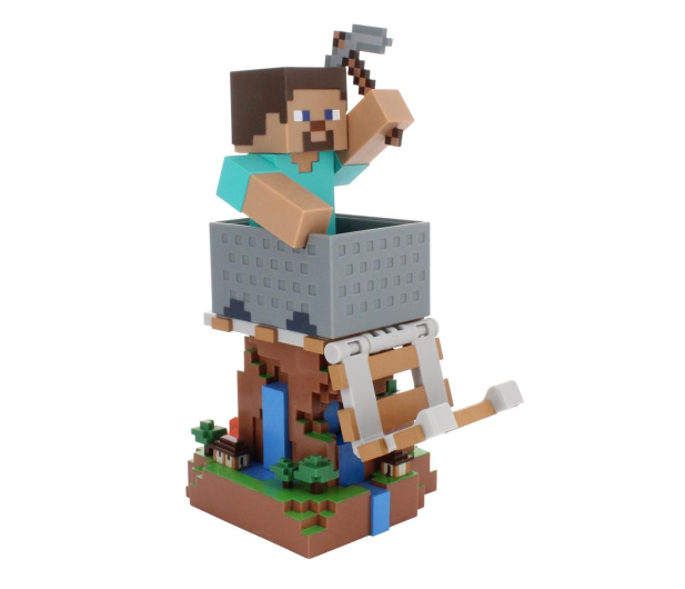 Merch Stojak na kontroler lub telefon Minecraft Steve Cable Guy R. - 1296389 - zdjęcie 3